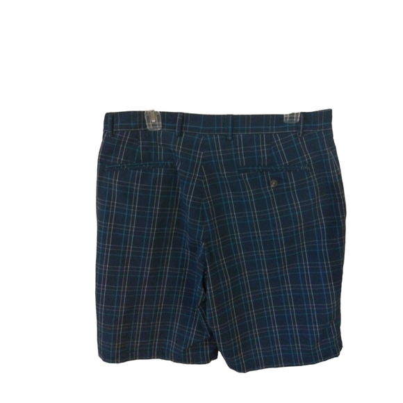 Walter Hagen Blue/Beige Stripped Comfort Golf Shorts Clasp Zipper Closure Sz36 - Picture 7 of 10